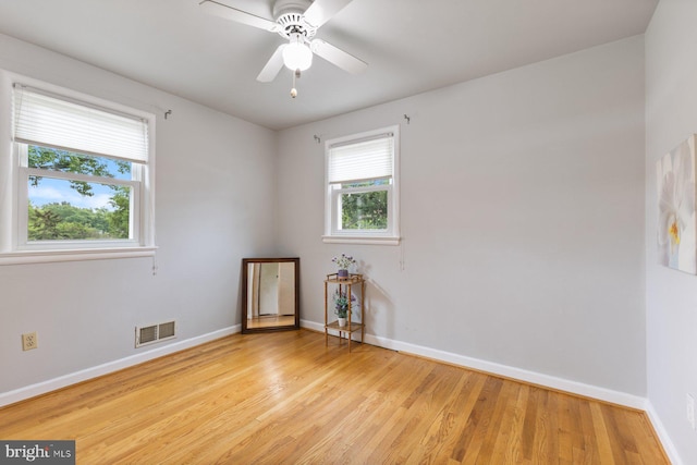 12703 Bluhill Rd, Silver Spring, MD 20906 - spare room with light wood-style flooring and ceiling fan