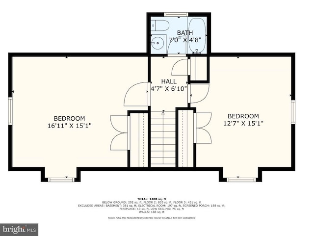 12703 Bluhill Rd, Silver Spring, MD 20906 - view of room layout