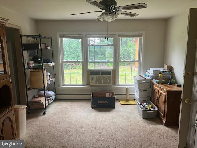 60 Buckwalter Rd, Royersford, PA 19468 - bedroom featuring multiple windows, light colored carpet, and cooling unit