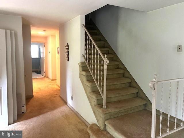 60 Buckwalter Rd, Royersford, PA 19468 - stairs featuring carpet floors and baseboards