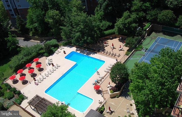 5500 Holmes Run Pkwy Unit 1119, Alexandria, VA 22304 - community pool featuring a patio
