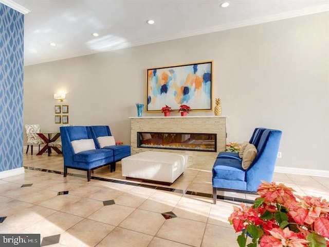 5500 Holmes Run Pkwy Unit 1119, Alexandria, VA 22304 - common area featuring ornamental molding and recessed lighting