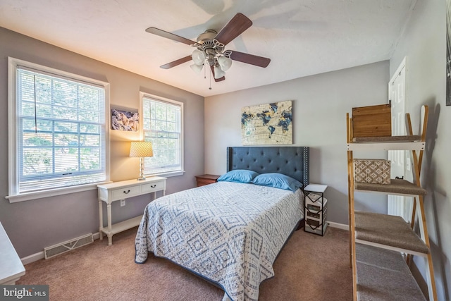 1012 Woodridge Rd, Red Lion, PA 17356 - carpeted bedroom with baseboards and ceiling fan