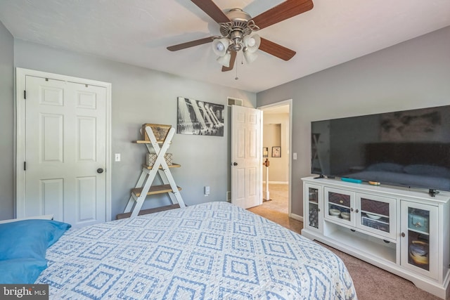 1012 Woodridge Rd, Red Lion, PA 17356 - bedroom featuring carpet floors and ceiling fan