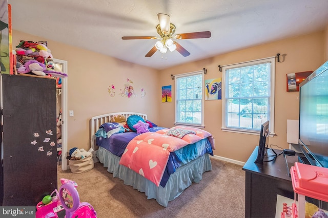 1012 Woodridge Rd, Red Lion, PA 17356 - carpeted bedroom with a ceiling fan