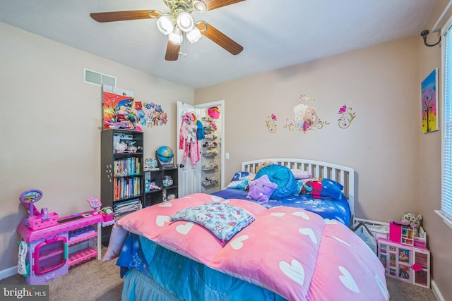 1012 Woodridge Rd, Red Lion, PA 17356 - carpeted bedroom with a ceiling fan and baseboards