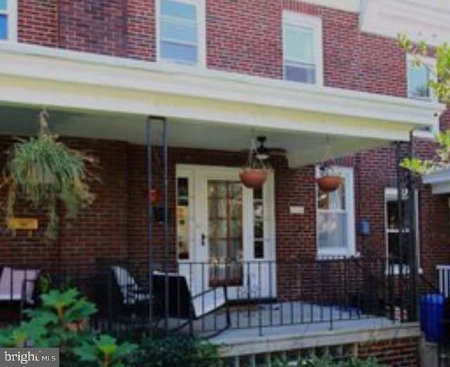 258 Rochelle Ave, Philadelphia, PA 19128 - property entrance featuring brick siding and covered porch