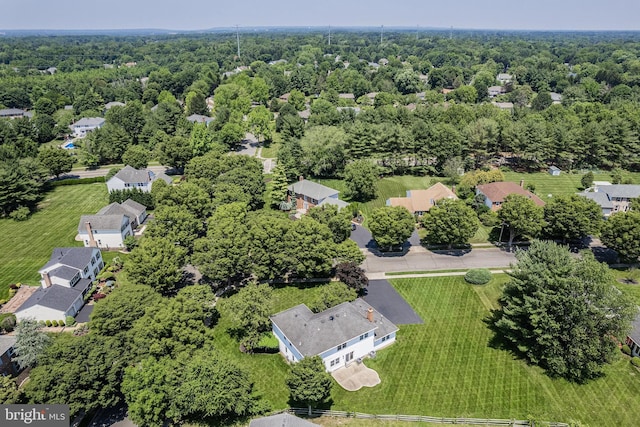 28 Amherst Way, West Windsor, NJ 08550 - aerial perspective of suburban area with a forest