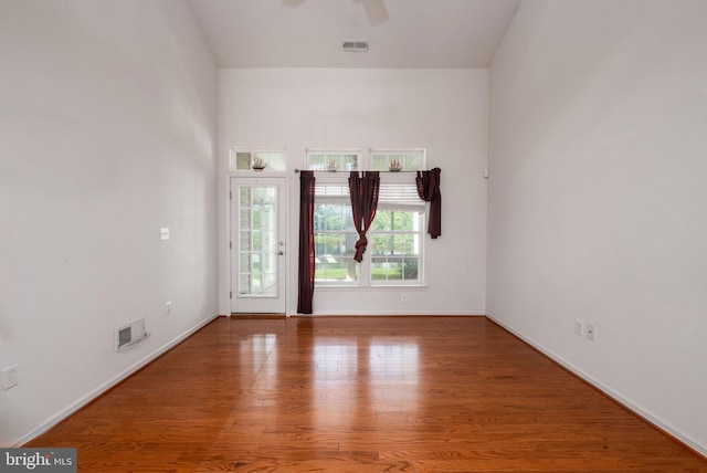 12 Juniper Ct Unit 63, Millville, DE 19967 - spare room with a ceiling fan and wood finished floors