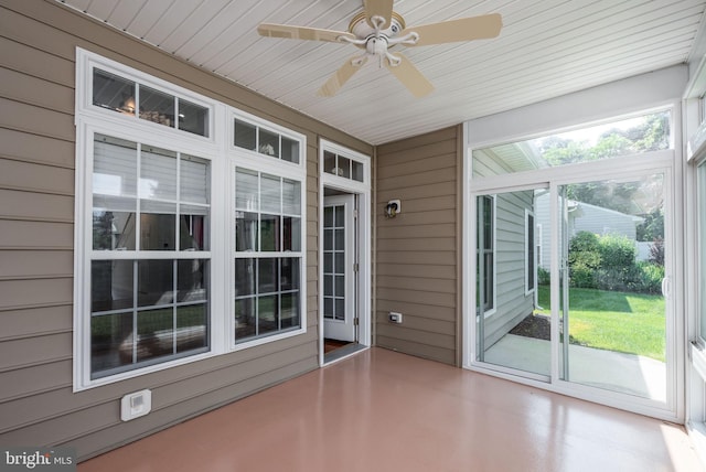 12 Juniper Ct Unit 63, Millville, DE 19967 - unfurnished sunroom with ceiling fan