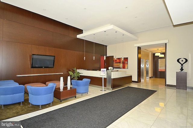 475 K St NW Unit 630, Washington, DC 20001 - community lobby featuring wood walls