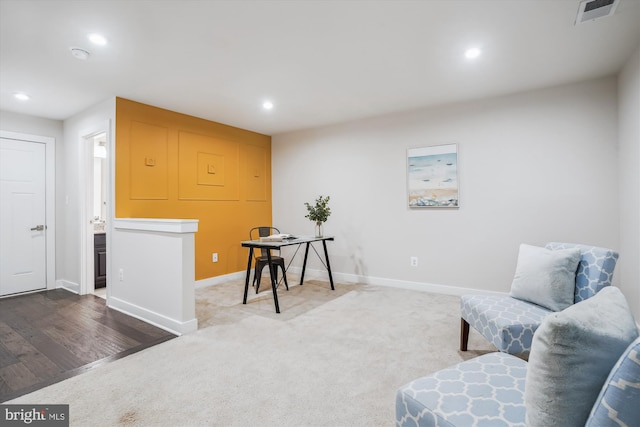 18004 Red Cedar Rd, Dumfries, VA 22026 - living area featuring recessed lighting and carpet flooring
