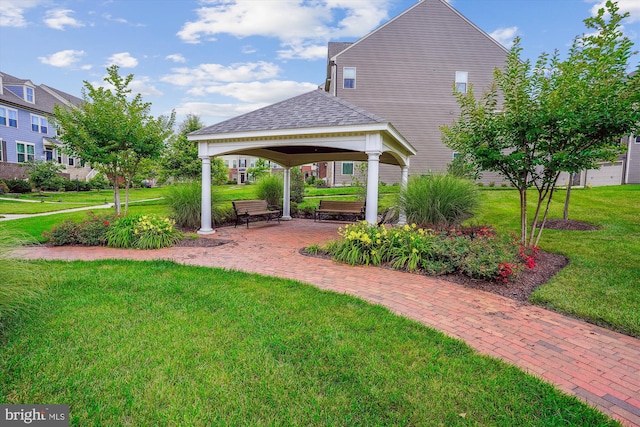 18004 Red Cedar Rd, Dumfries, VA 22026 - view of grassy yard with a gazebo