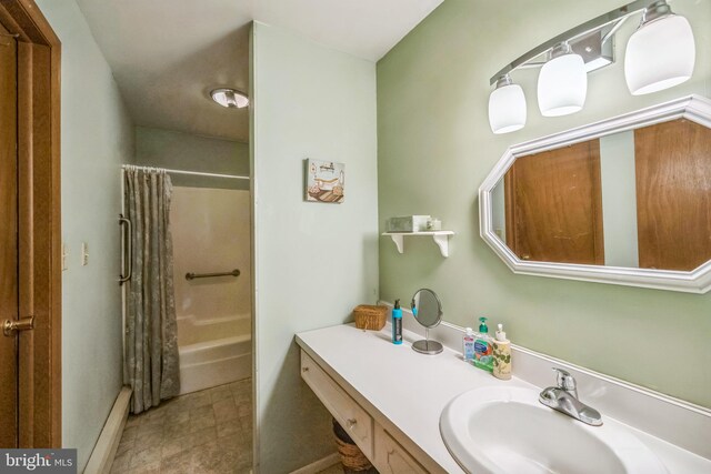 23 Maple St, Ashland, PA 17921 - bathroom with vanity and baseboards