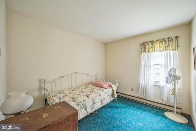 23 Maple St, Ashland, PA 17921 - bedroom with carpet floors and a baseboard radiator