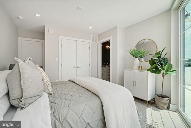 901 19th St NE Unit Ph2, Washington, DC 20002 - bedroom featuring a closet and recessed lighting