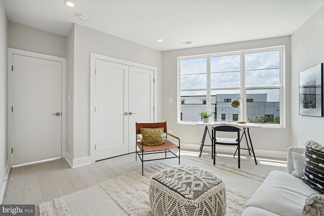 901 19th St NE Unit Ph2, Washington, DC 20002 - sitting room featuring wood finished floors and recessed lighting