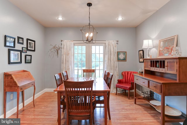 10 Elser Hill Rd, Lititz, PA 17543 - dining room featuring light wood-style floors, a chandelier, and recessed lighting