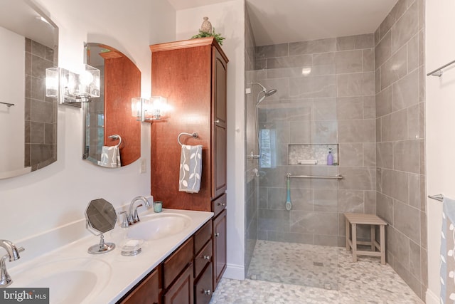10 Elser Hill Rd, Lititz, PA 17543 - full bathroom featuring double vanity and tiled shower