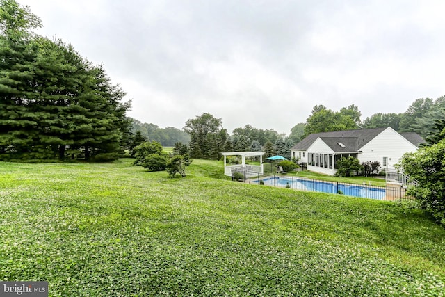 10 Elser Hill Rd, Lititz, PA 17543 - view of green lawn featuring a pergola and view of wooded area