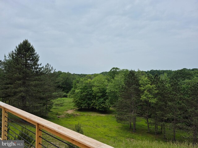 487 Haps Dr, Benezette, PA 15821 - balcony with a view of trees