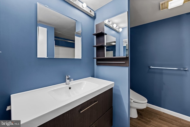 4100 N Charles St N Unit 803, Baltimore, MD 21218 - bathroom with wood finished floors and vanity