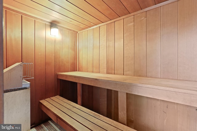 4100 N Charles St N Unit 803, Baltimore, MD 21218 - relaxing sauna / steam room featuring wood ceiling and wood walls