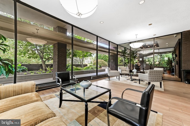 4100 N Charles St N Unit 803, Baltimore, MD 21218 - building lobby featuring expansive windows and recessed lighting