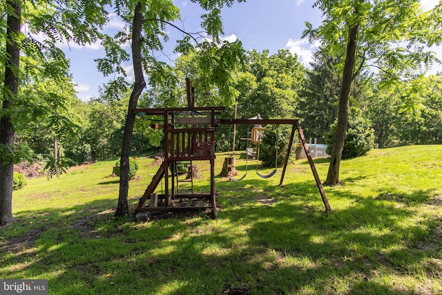 18424 Horseshoe Bend Rd, Sharpsburg, MD 21782 - view of play area featuring a lawn and view of scattered trees
