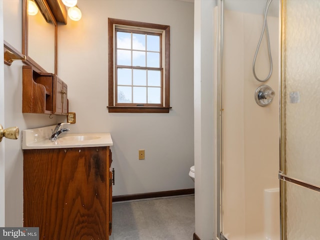 715 Griffith Rd, Glen Burnie, MD 21061 - bathroom with vanity and a shower stall