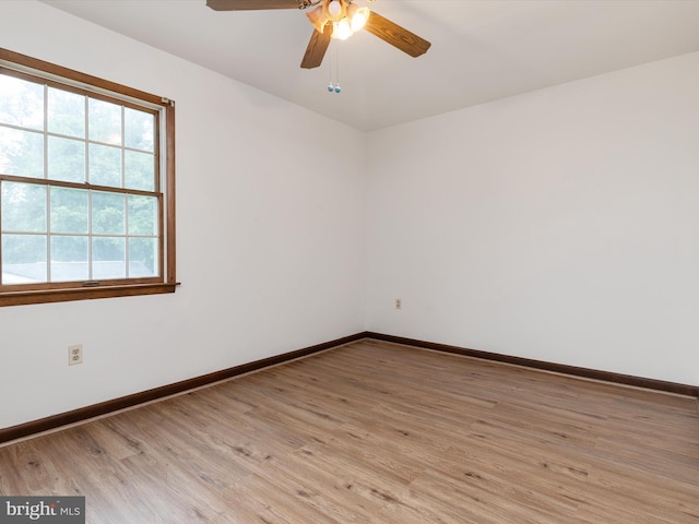 715 Griffith Rd, Glen Burnie, MD 21061 - spare room featuring light wood-style flooring and a ceiling fan