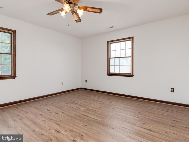 715 Griffith Rd, Glen Burnie, MD 21061 - empty room with light wood-style flooring and a ceiling fan