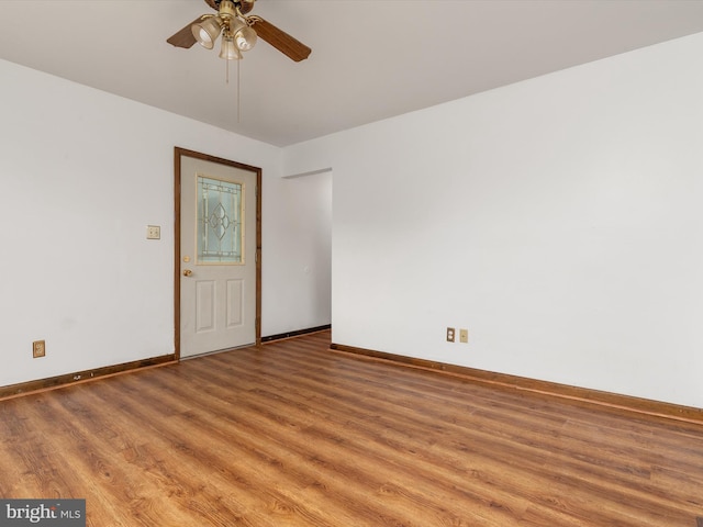 715 Griffith Rd, Glen Burnie, MD 21061 - spare room with light wood-type flooring and ceiling fan