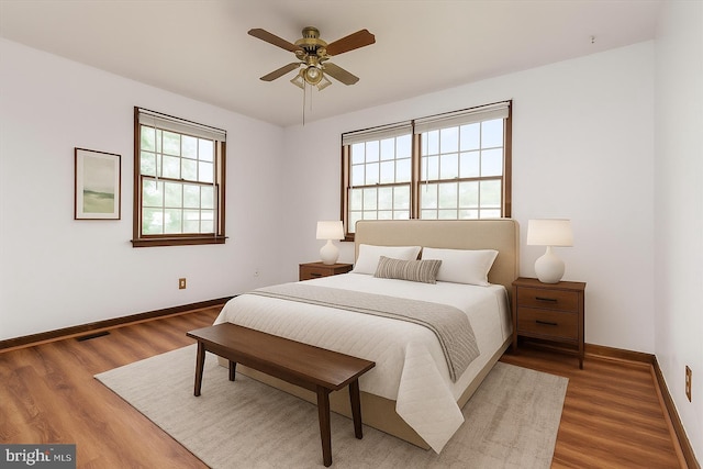 715 Griffith Rd, Glen Burnie, MD 21061 - bedroom featuring wood finished floors and a ceiling fan