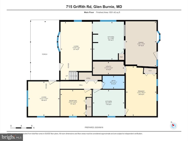 715 Griffith Rd, Glen Burnie, MD 21061 - view of property floor plan