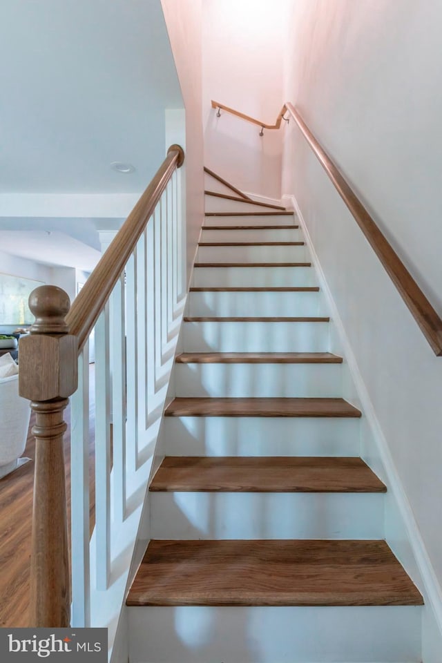 1616 C St NE, Washington, DC 20002 - staircase with wood finished floors