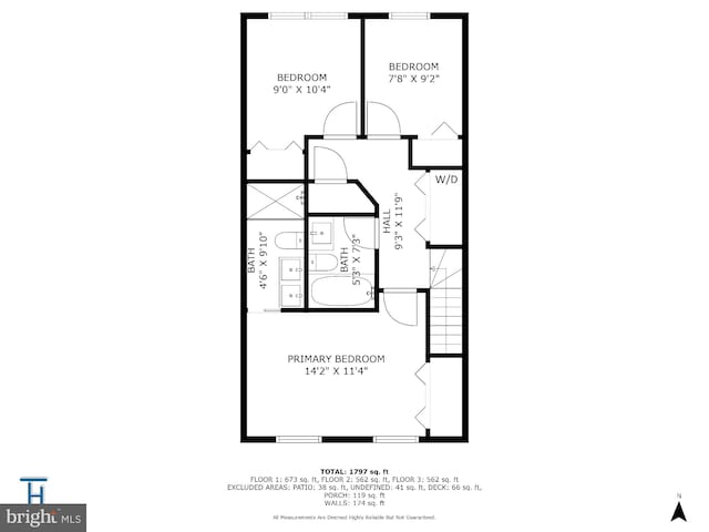 1616 C St NE, Washington, DC 20002 - view of home floor plan