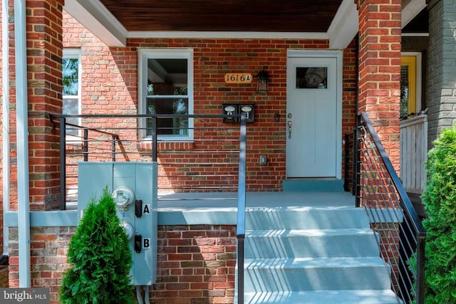 1616 C St NE, Washington, DC 20002 - doorway to property with brick siding and a porch