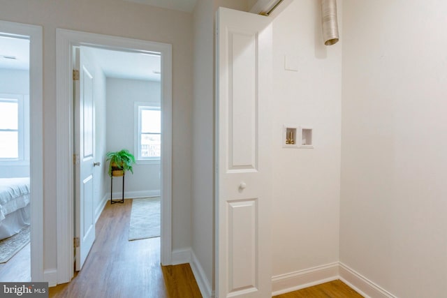 1616 C St NE, Washington, DC 20002 - hall with light wood-type flooring