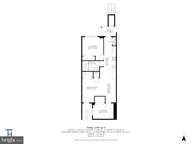 1616 C St NE, Washington, DC 20002 - view of floor plan / room layout