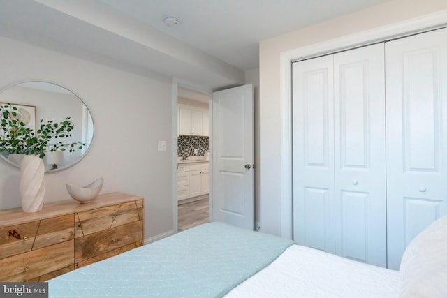 1616 C St NE, Washington, DC 20002 - bedroom featuring a closet and wood finished floors
