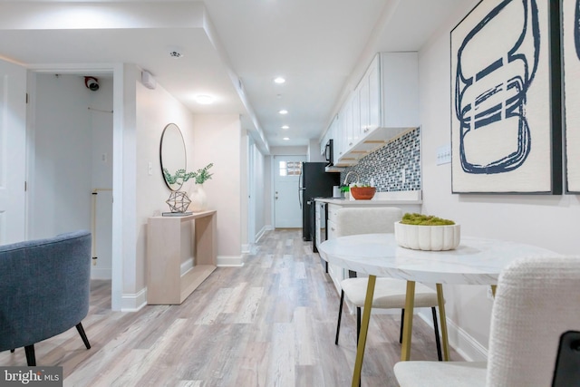 1616 C St NE, Washington, DC 20002 - dining room featuring light wood-style flooring and recessed lighting