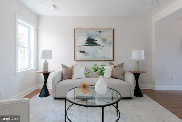 1616 C St NE, Washington, DC 20002 - living room featuring healthy amount of natural light and wood finished floors
