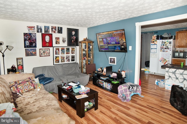 505 Northview Rd, Mount Airy, MD 21771 - living area with wood finished floors and a textured ceiling