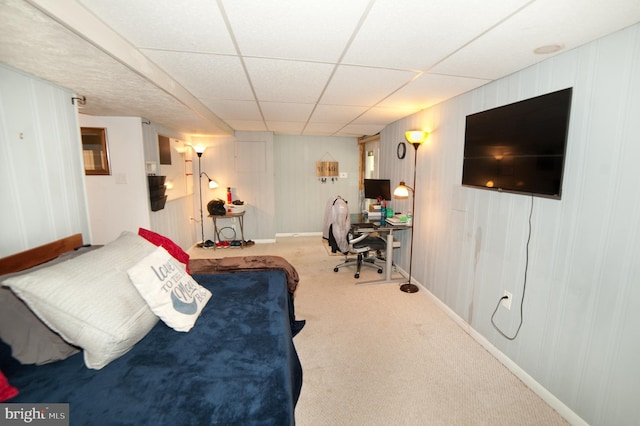 505 Northview Rd, Mount Airy, MD 21771 - bedroom with carpet, a drop ceiling, and a desk