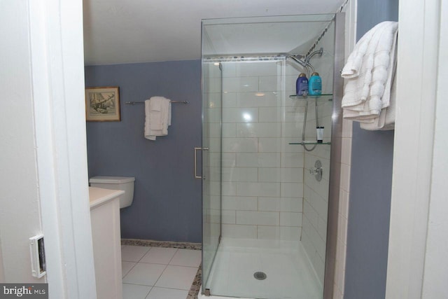 716 Old Fallston Rd, Fallston, MD 21047 - full bathroom with a shower stall, tile patterned flooring, and vanity