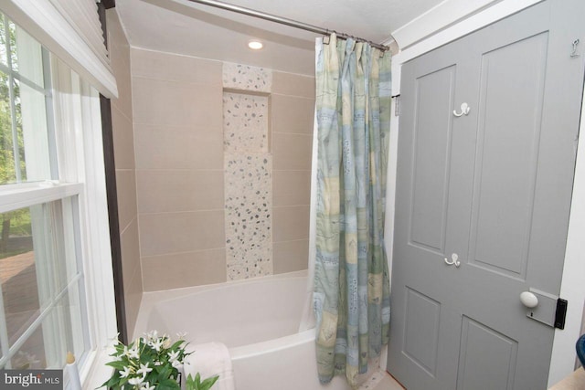 716 Old Fallston Rd, Fallston, MD 21047 - full bathroom featuring shower / tub combo and recessed lighting