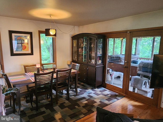 27 Gladys Trl, Fairfield, PA 17320 - dining area featuring french doors and dark wood-style flooring