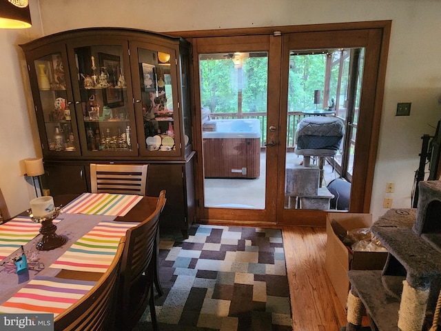 27 Gladys Trl, Fairfield, PA 17320 - dining space featuring wood finished floors and french doors