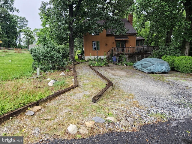 27 Gladys Trl, Fairfield, PA 17320 - view of grassy yard featuring a deck